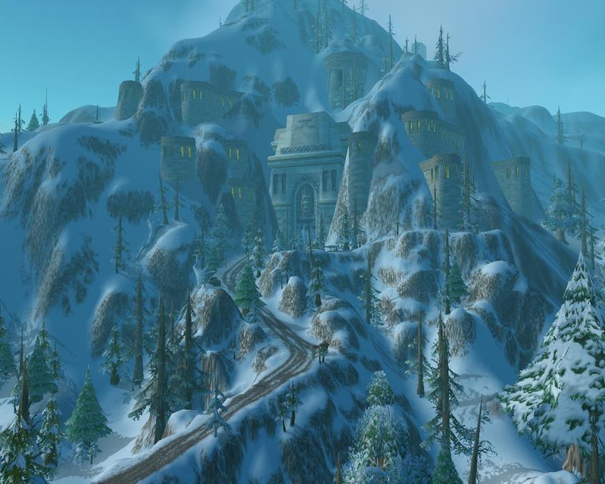 A beautiful, hazy picture of Ironforge, found on WoWWiki